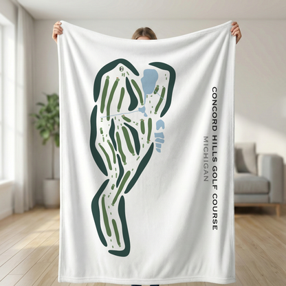 Concord Hills Golf Course, Michigan - Printed Golf Courses