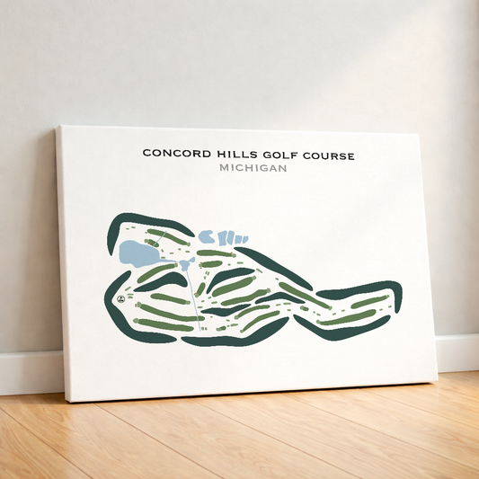 Concord Hills Golf Course, Michigan - Printed Golf Courses
