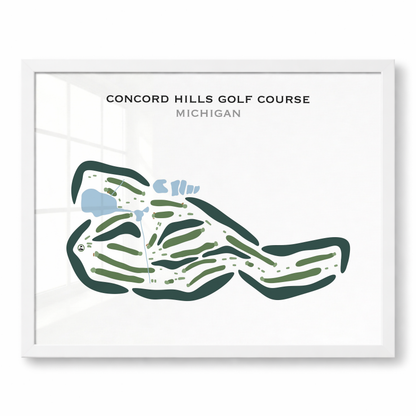 Concord Hills Golf Course, Michigan - Printed Golf Courses