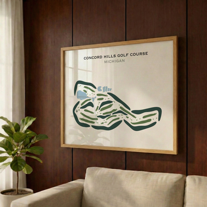 Concord Hills Golf Course, Michigan - Printed Golf Courses