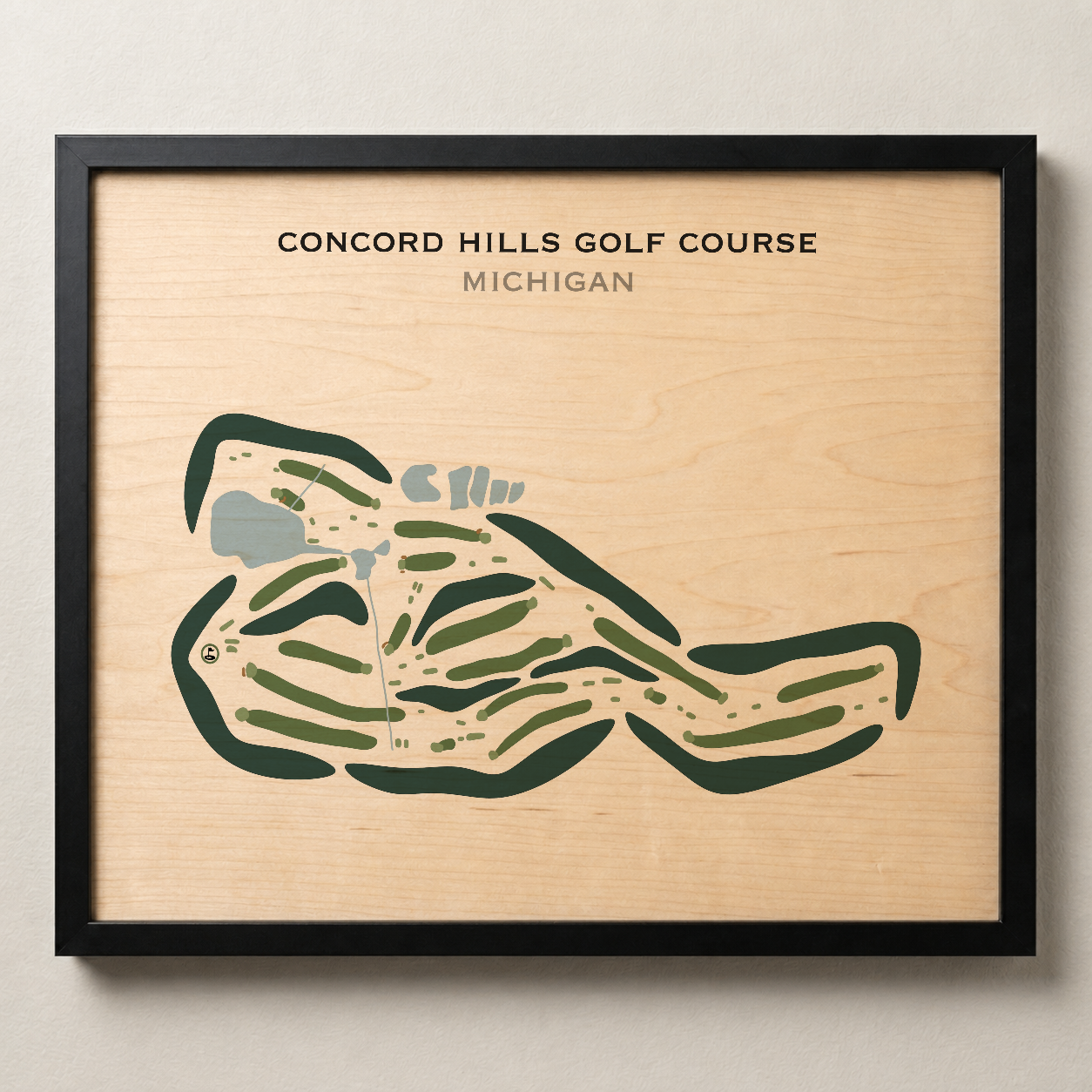 Concord Hills Golf Course, Michigan - Printed Golf Courses