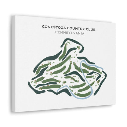 Conestoga Country Club, Pennsylvania - Printed Golf Course