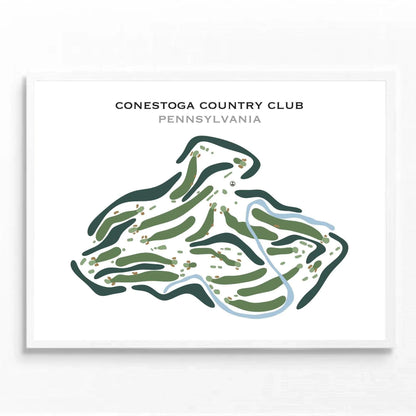 Conestoga Country Club, Pennsylvania - Printed Golf Course