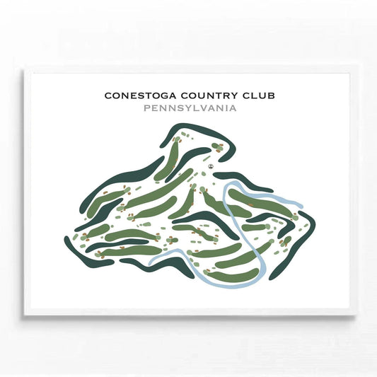 Conestoga Country Club, Pennsylvania - Printed Golf Course