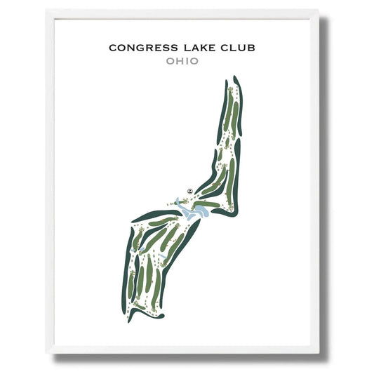 Congress Lake Club, Ohio - Printed Golf Courses