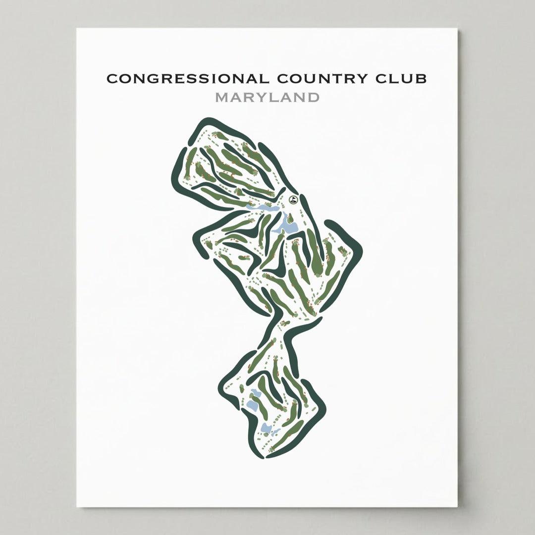 Congressional Country Club, Maryland - Printed Golf Courses