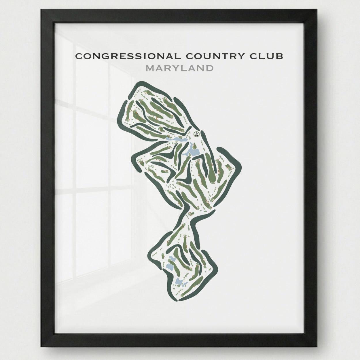 Congressional Country Club, Maryland - Printed Golf Courses