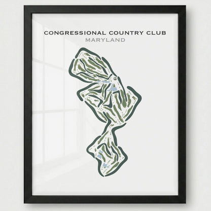 Congressional Country Club, Maryland - Printed Golf Courses