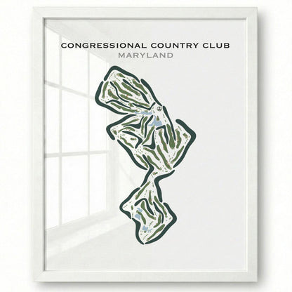 Congressional Country Club, Maryland - Printed Golf Courses