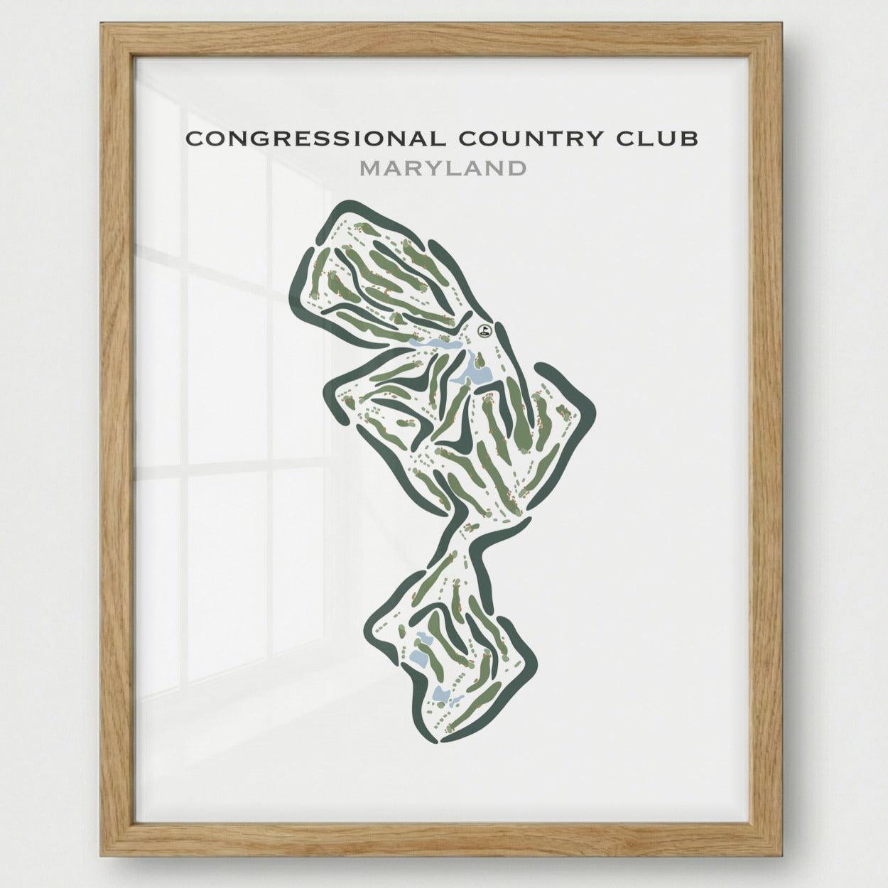 Congressional Country Club, Maryland - Printed Golf Courses