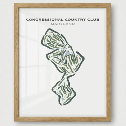 Congressional Country Club, Maryland - Printed Golf Courses