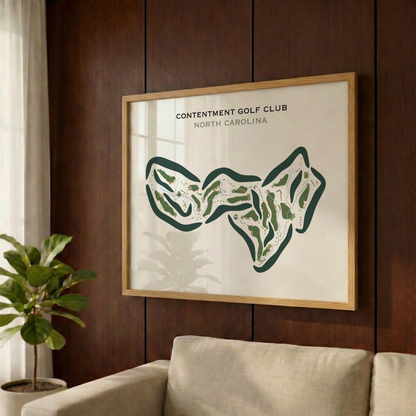Contentment Golf Club, North Carolina - Printed Golf Courses