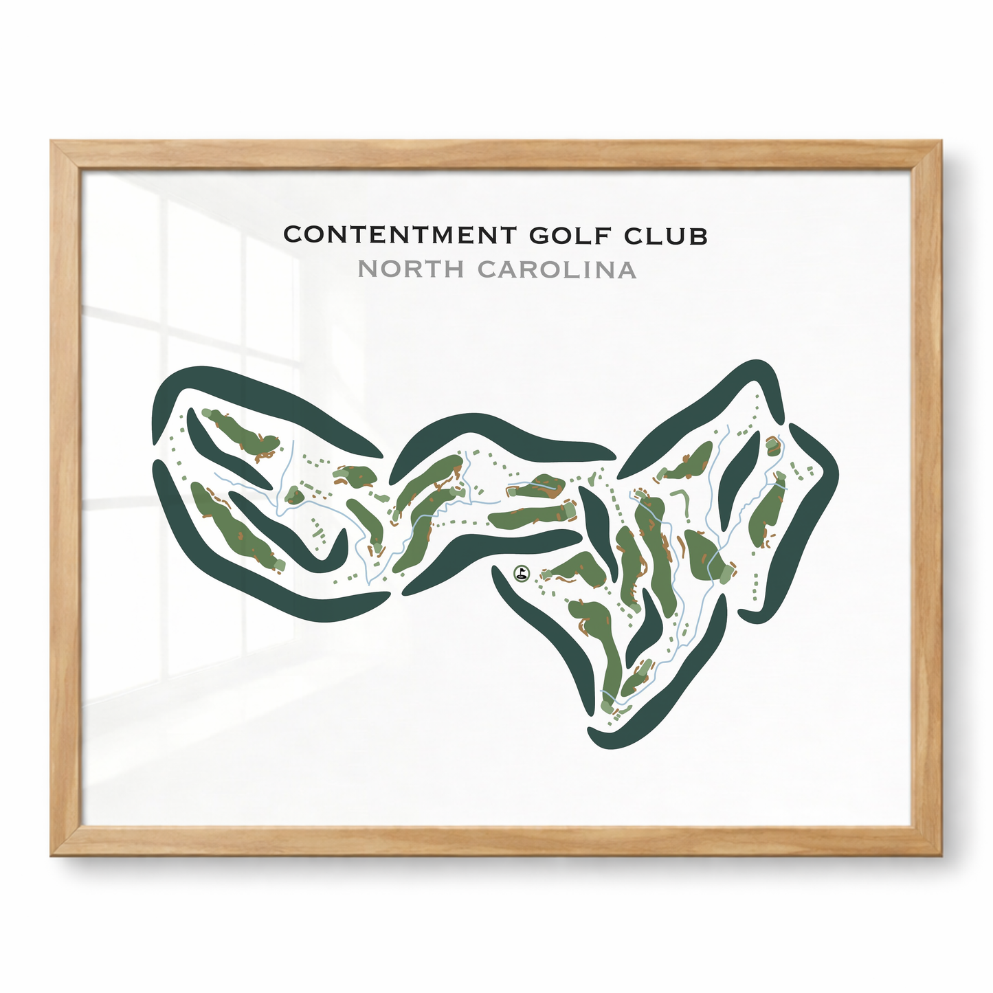 Contentment Golf Club, North Carolina - Printed Golf Courses