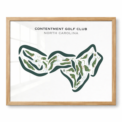 Contentment Golf Club, North Carolina - Printed Golf Courses