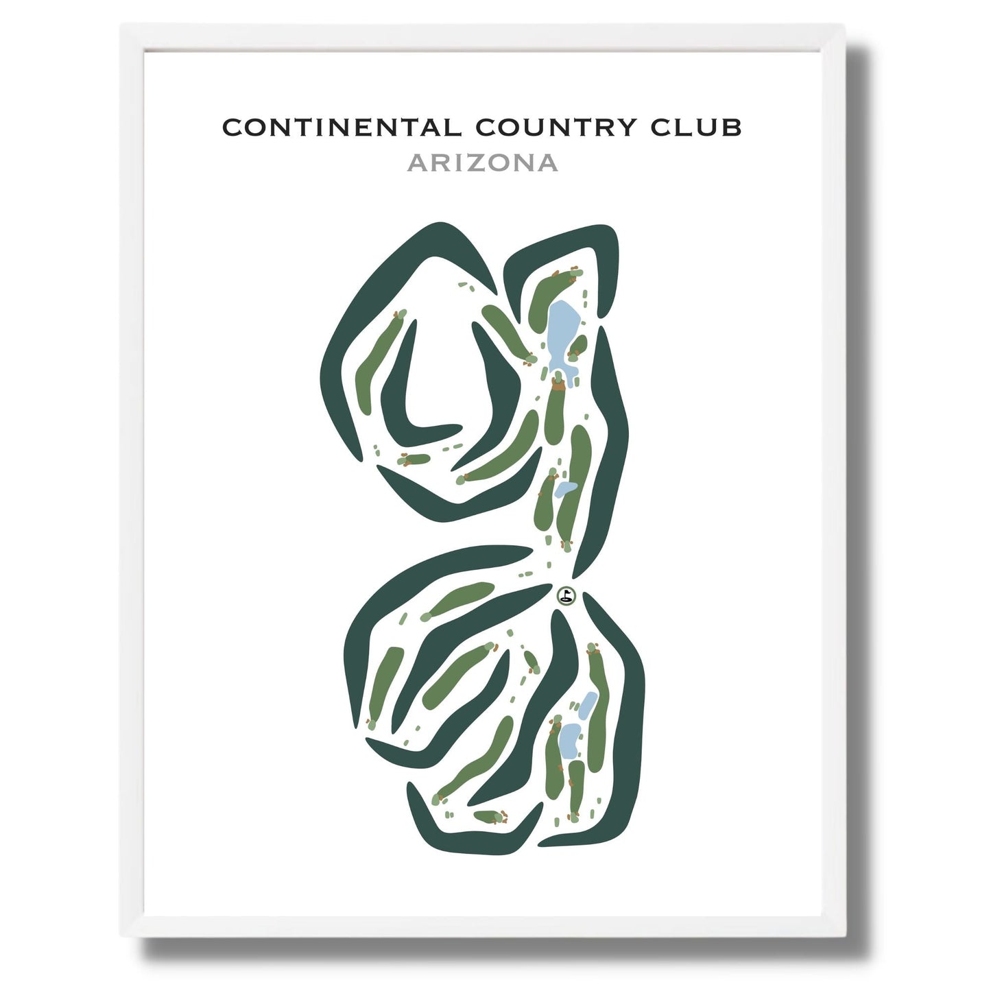Continental Country Club, Arizona - Printed Golf Courses