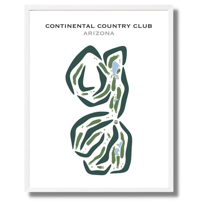 Continental Country Club, Arizona - Printed Golf Courses