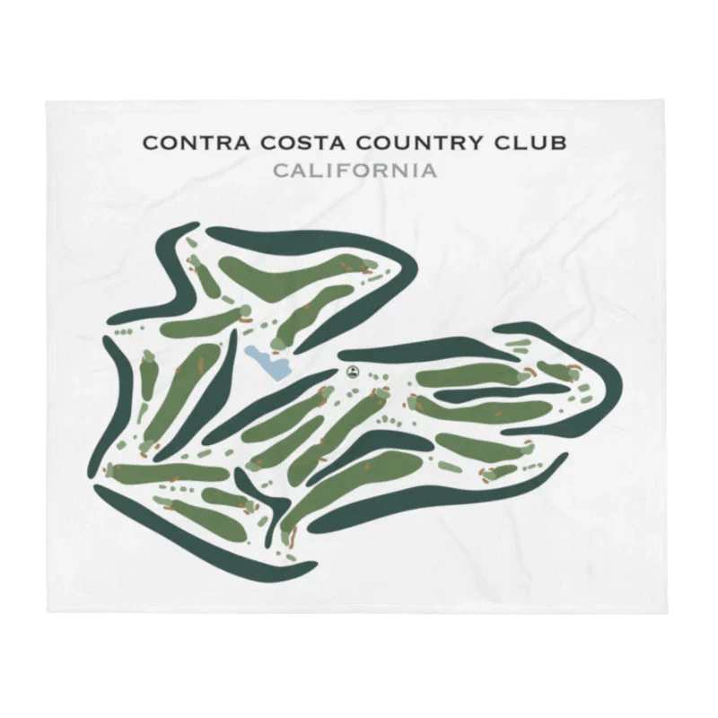 Contra Costa Country Club, California - Printed Golf Courses