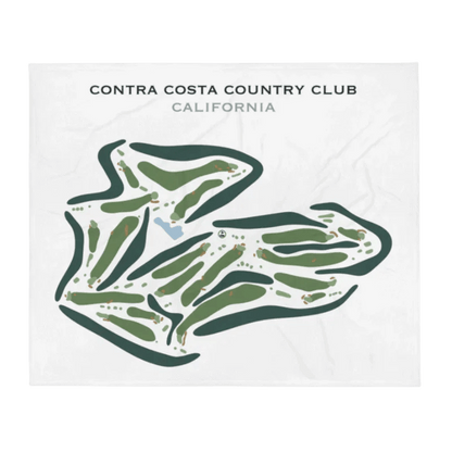 Contra Costa Country Club, California - Printed Golf Courses