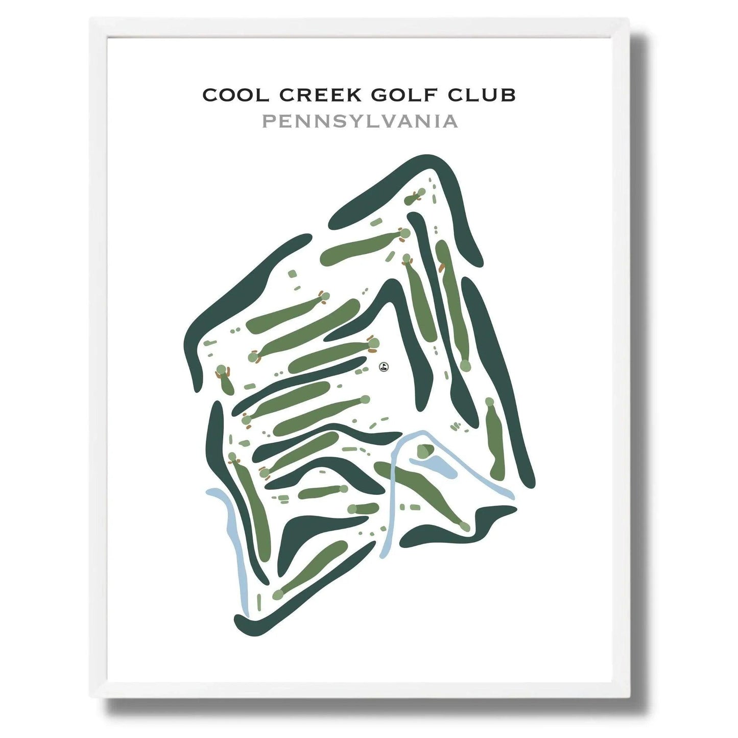 Cool Creek Golf Club, Pennsylvania - Printed Golf Course