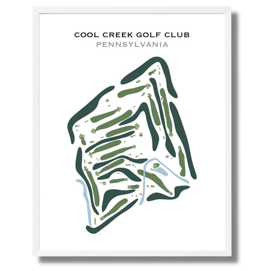 Cool Creek Golf Club, Pennsylvania - Printed Golf Course