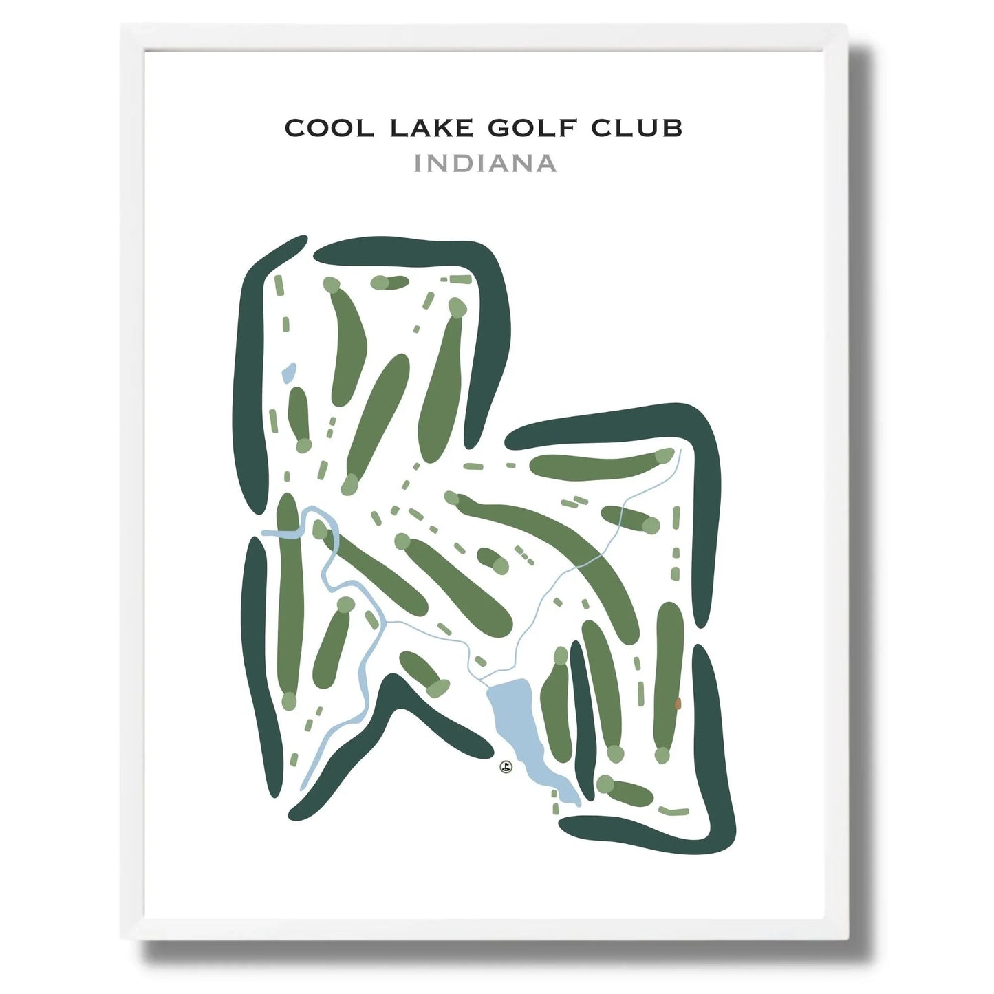 Cool Lake Golf Club, Indiana - Printed Golf Courses