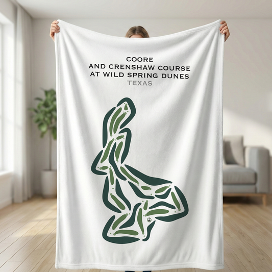Coore and Crenshaw Course at Wild Spring Dunes Golf Course, Texas - Printed Golf Courses