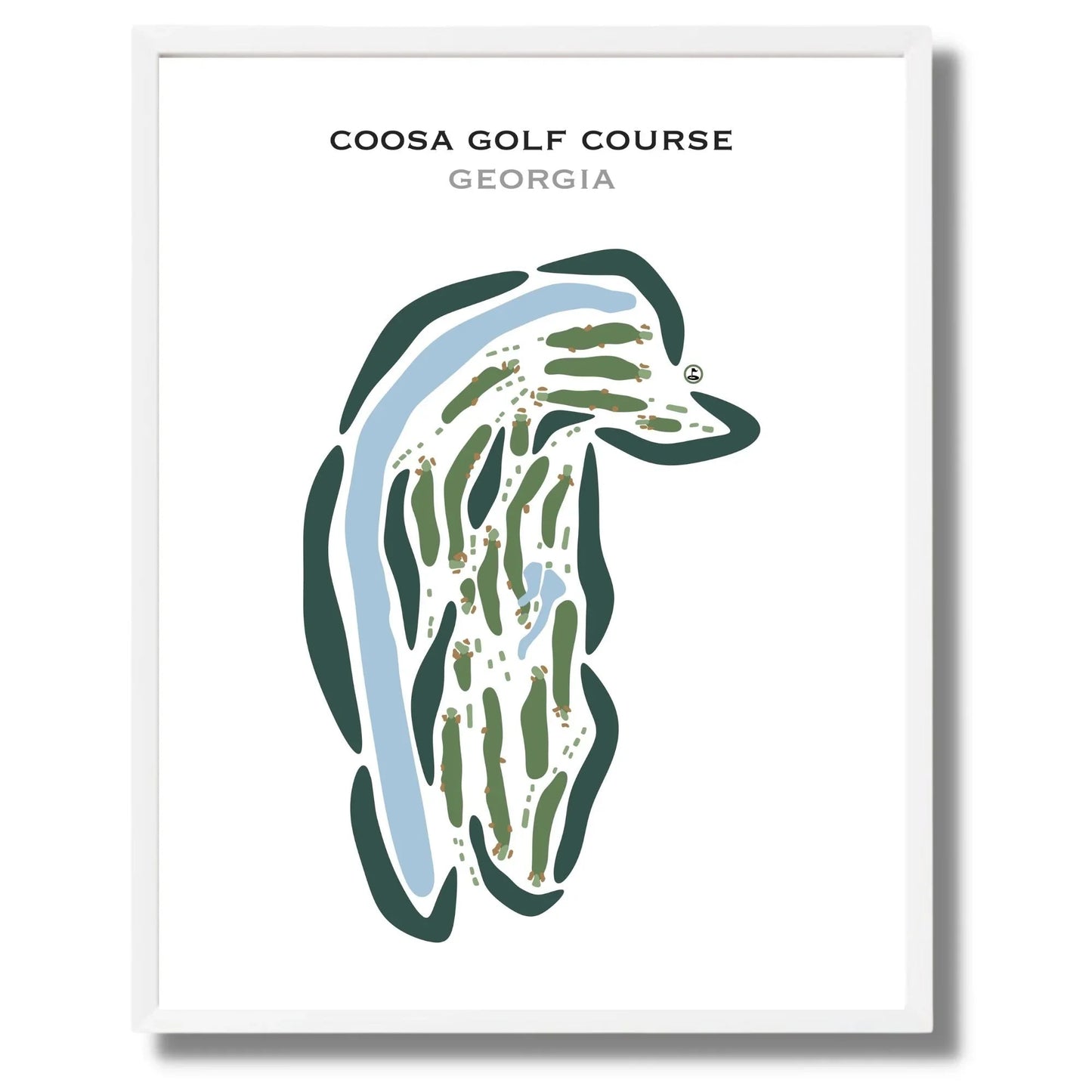 Coosa Country Club, Georgia - Printed Golf Courses