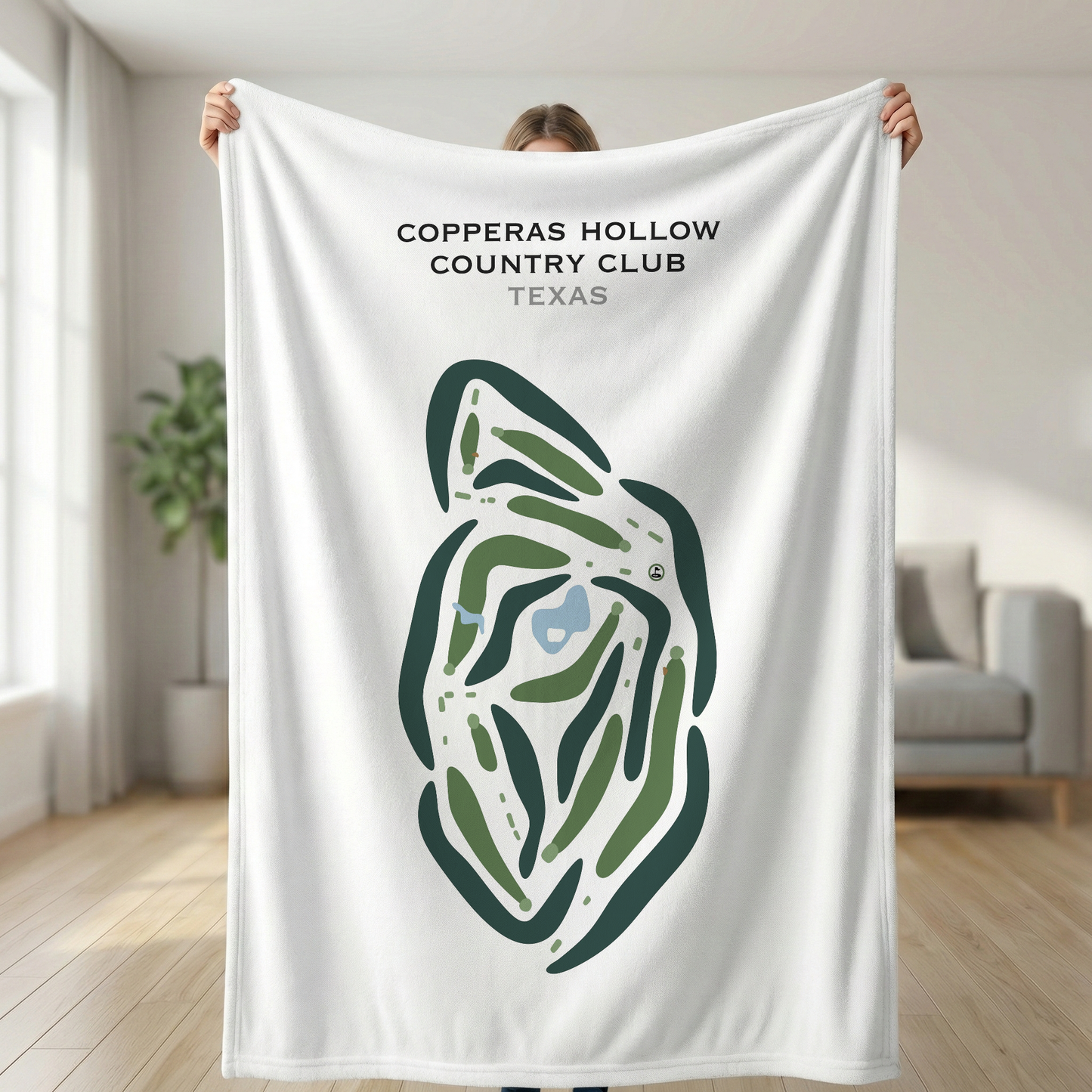 Copperas Hollow Country Club, Texas - Printed Golf Courses