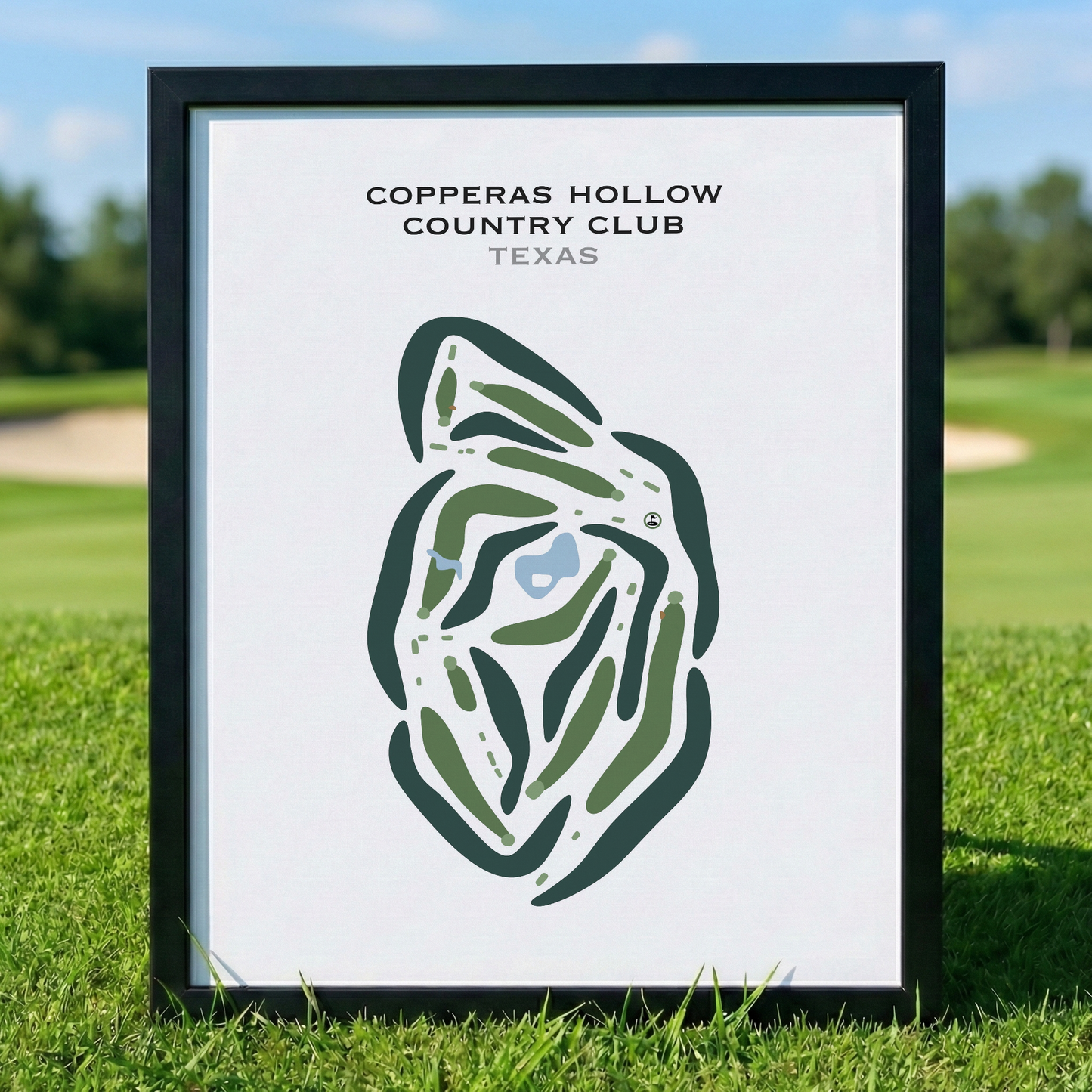 Copperas Hollow Country Club, Texas - Printed Golf Courses