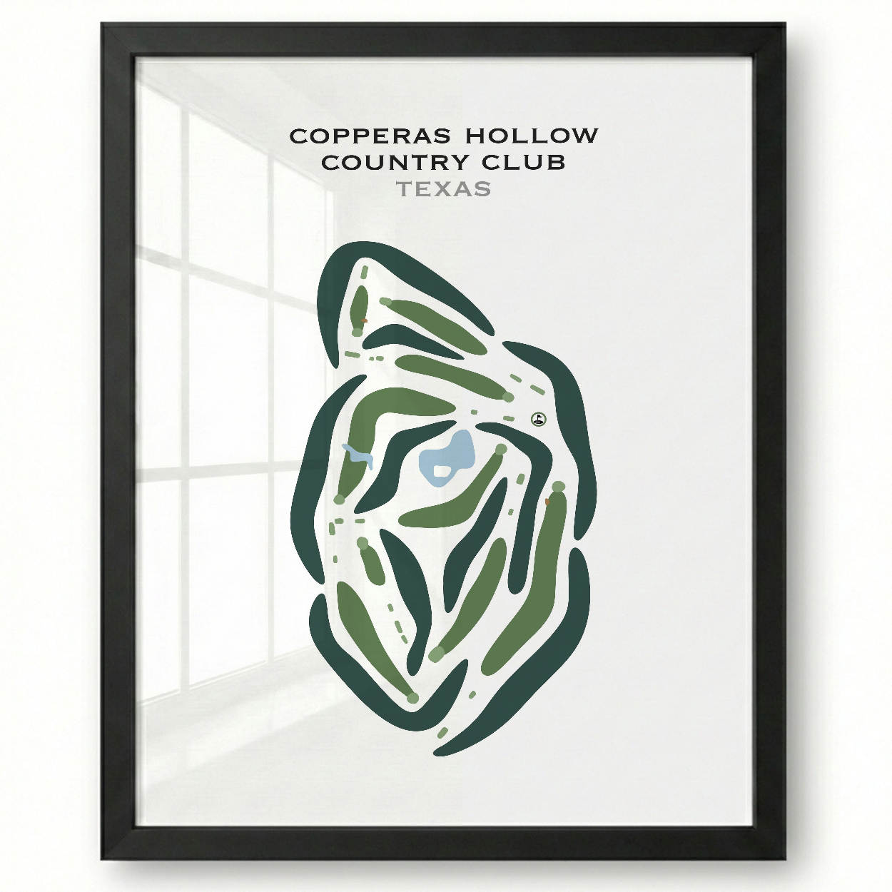 Copperas Hollow Country Club, Texas - Printed Golf Courses