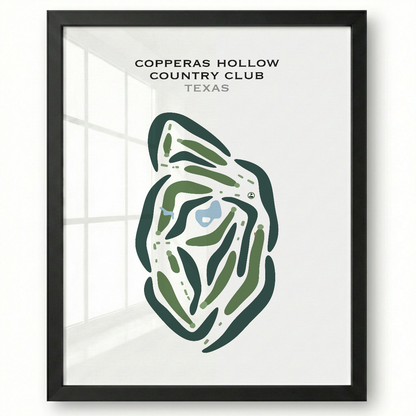 Copperas Hollow Country Club, Texas - Printed Golf Courses
