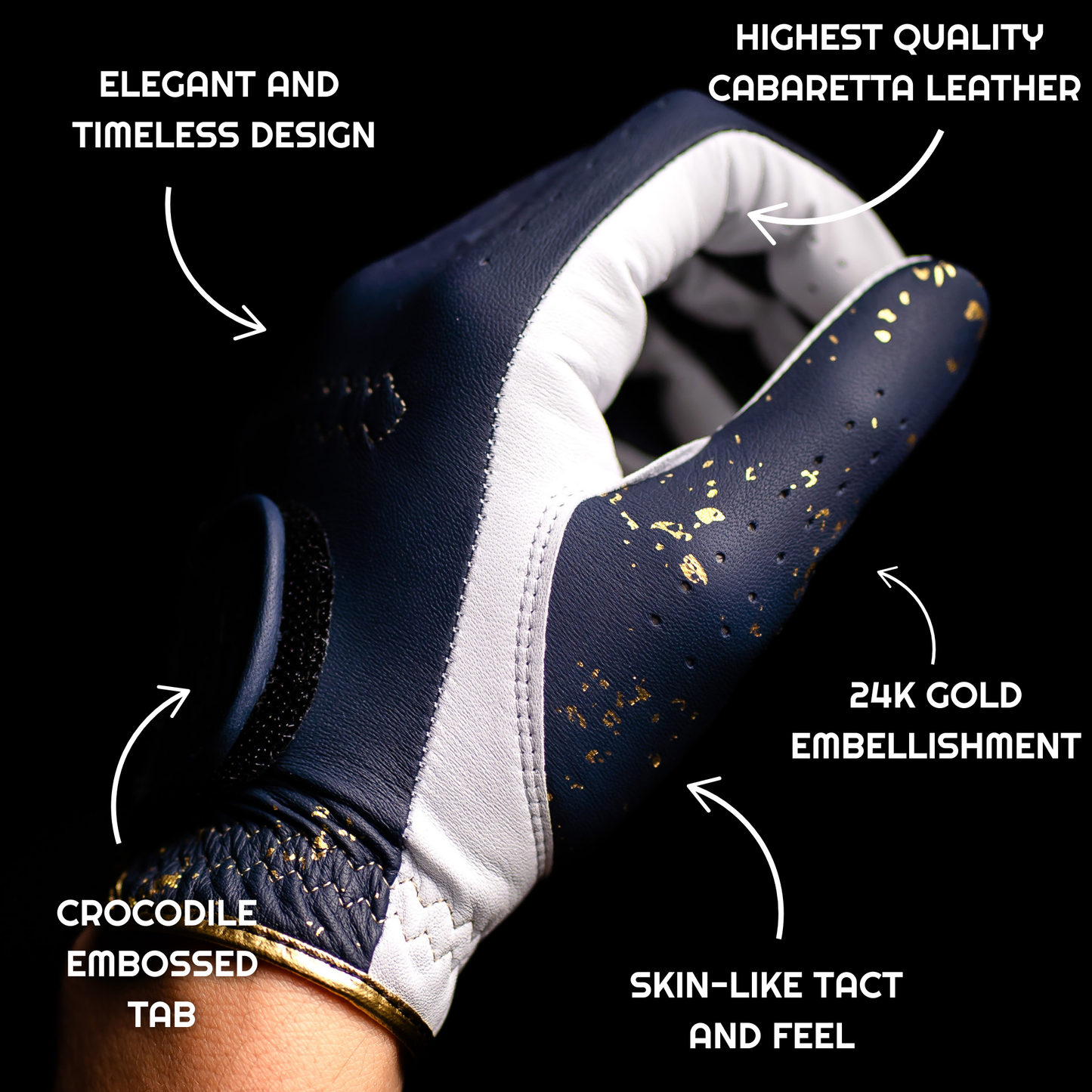 THE 24K GOLF GLOVE - PURPLE/WHITE - 2 PACK