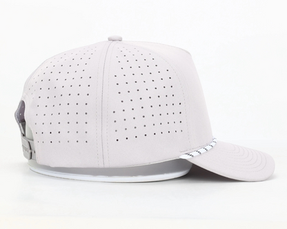 Grey Rope Hat - Logo Patch