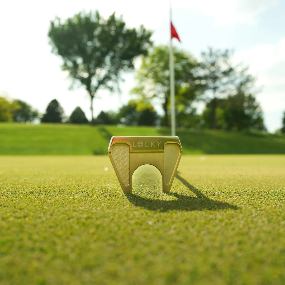 Lucky Golf Eclipse Gold Mallet Putter