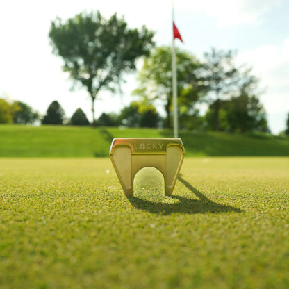 Lucky Golf Eclipse Gold Mallet Putter