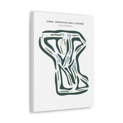 Coral Mountain Golf Course, La Quinta, California - Printed Golf Courses