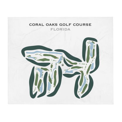 Coral Oaks Golf Course, Florida - Printed Golf Courses