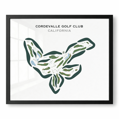 CordeValle Golf Club, California - Printed Golf Courses