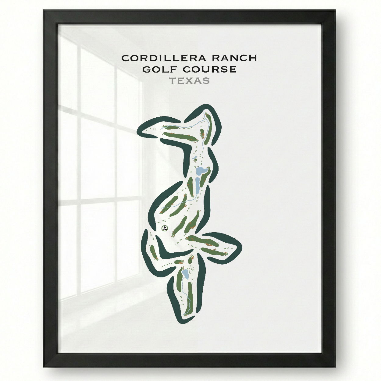 Cordillera Ranch Golf Course, Texas - Printed Golf Courses