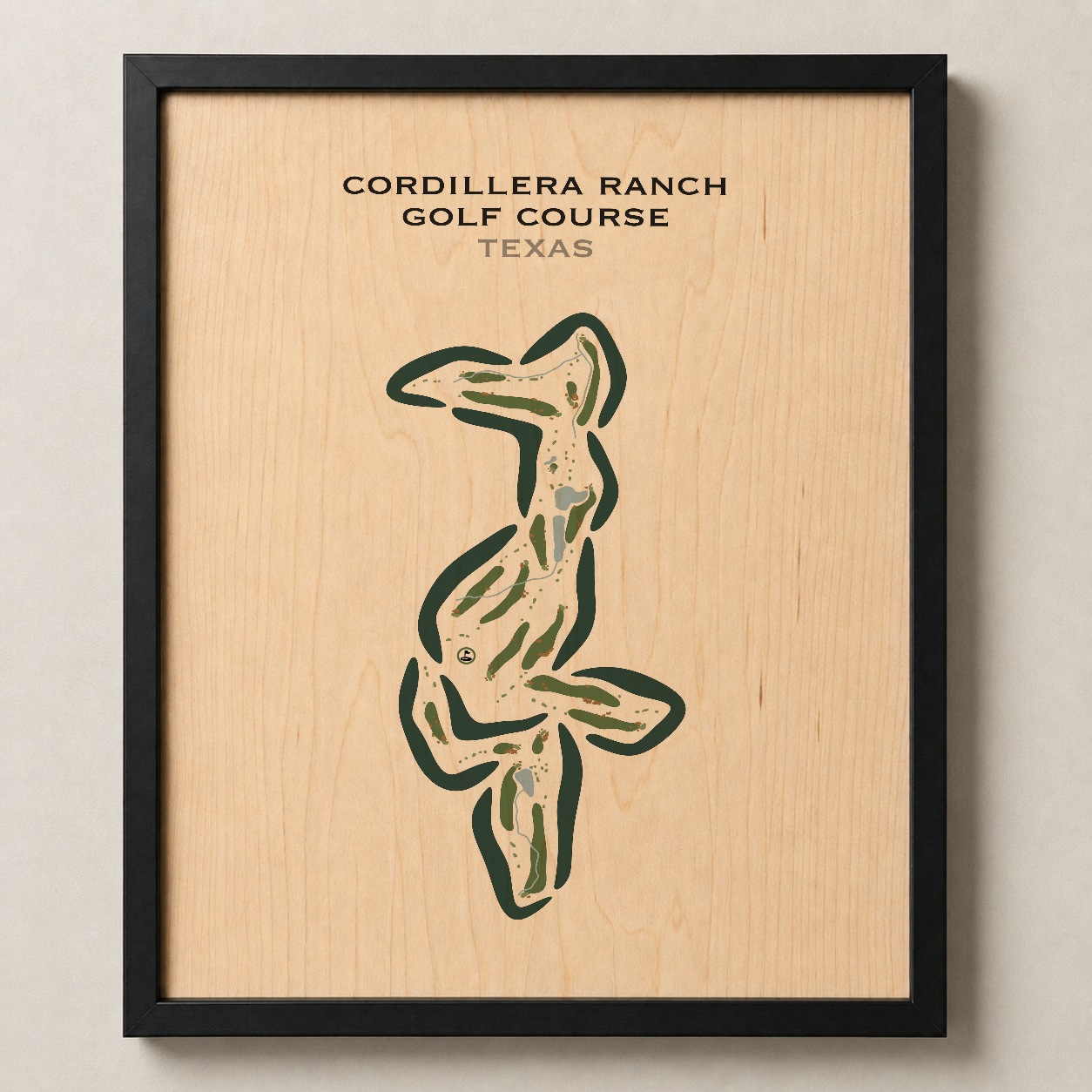 Cordillera Ranch Golf Course, Texas - Printed Golf Courses