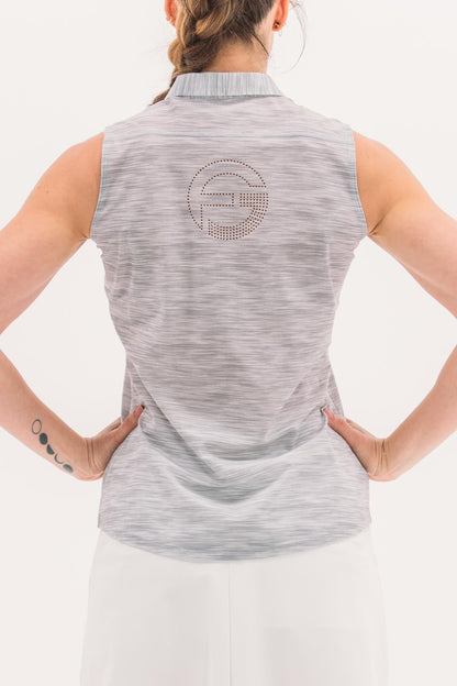 Core Sleeveless Print Polos