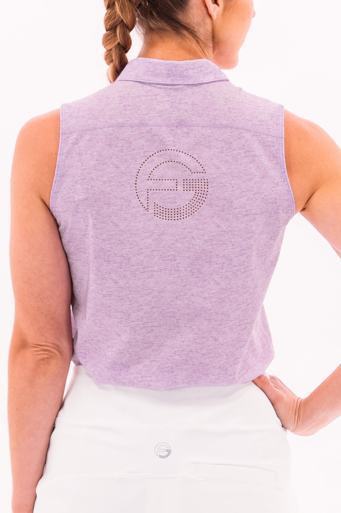 Core Sleeveless Print Polos
