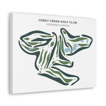 Corey Creek Golf Club, Pennsylvania - Printed Golf Courses