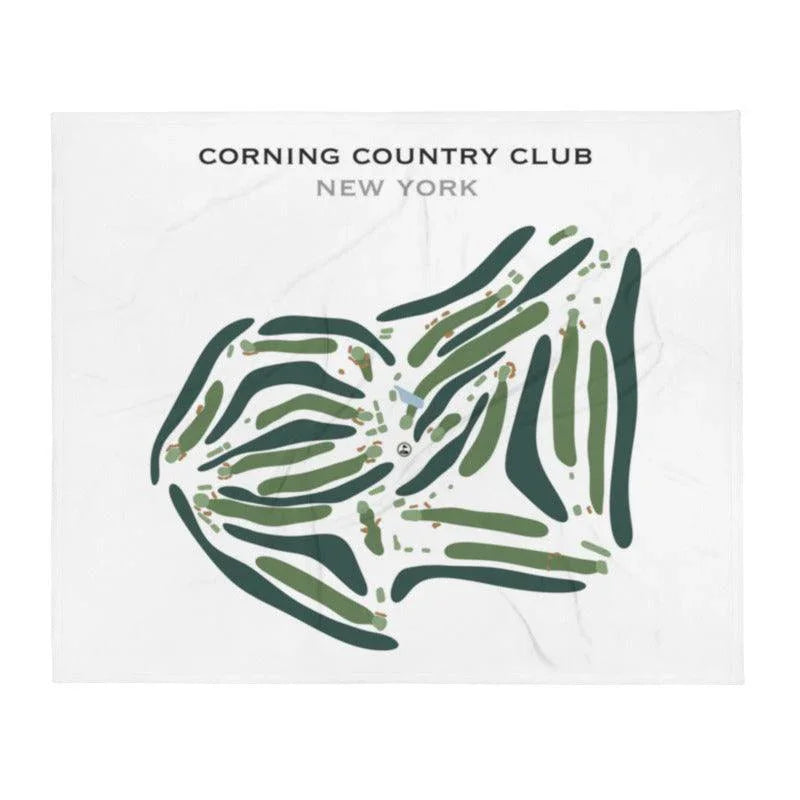Corning Country Club, New York - Printed Golf Course