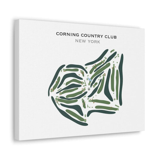 Corning Country Club, New York - Printed Golf Course