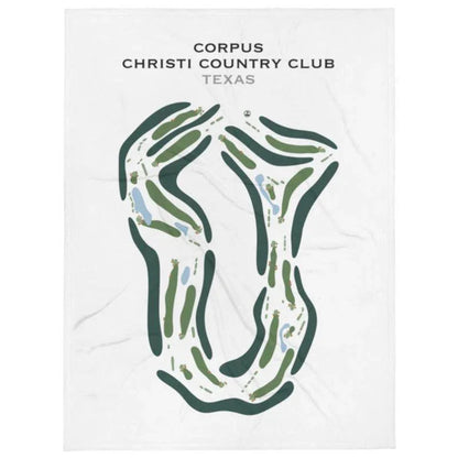 Corpus Christi Country Club, Texas - Printed Golf Course