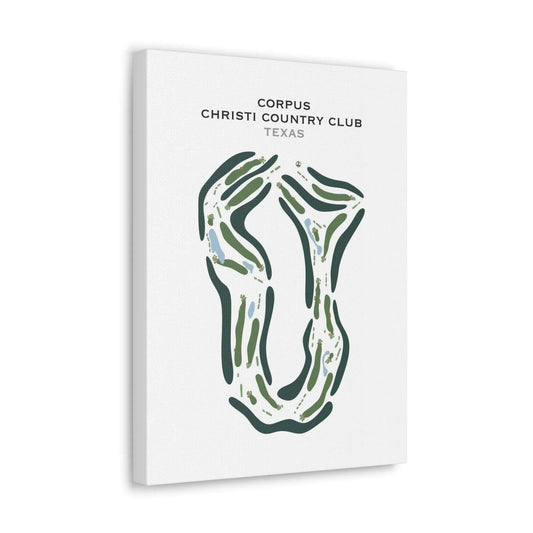 Corpus Christi Country Club, Texas - Printed Golf Course