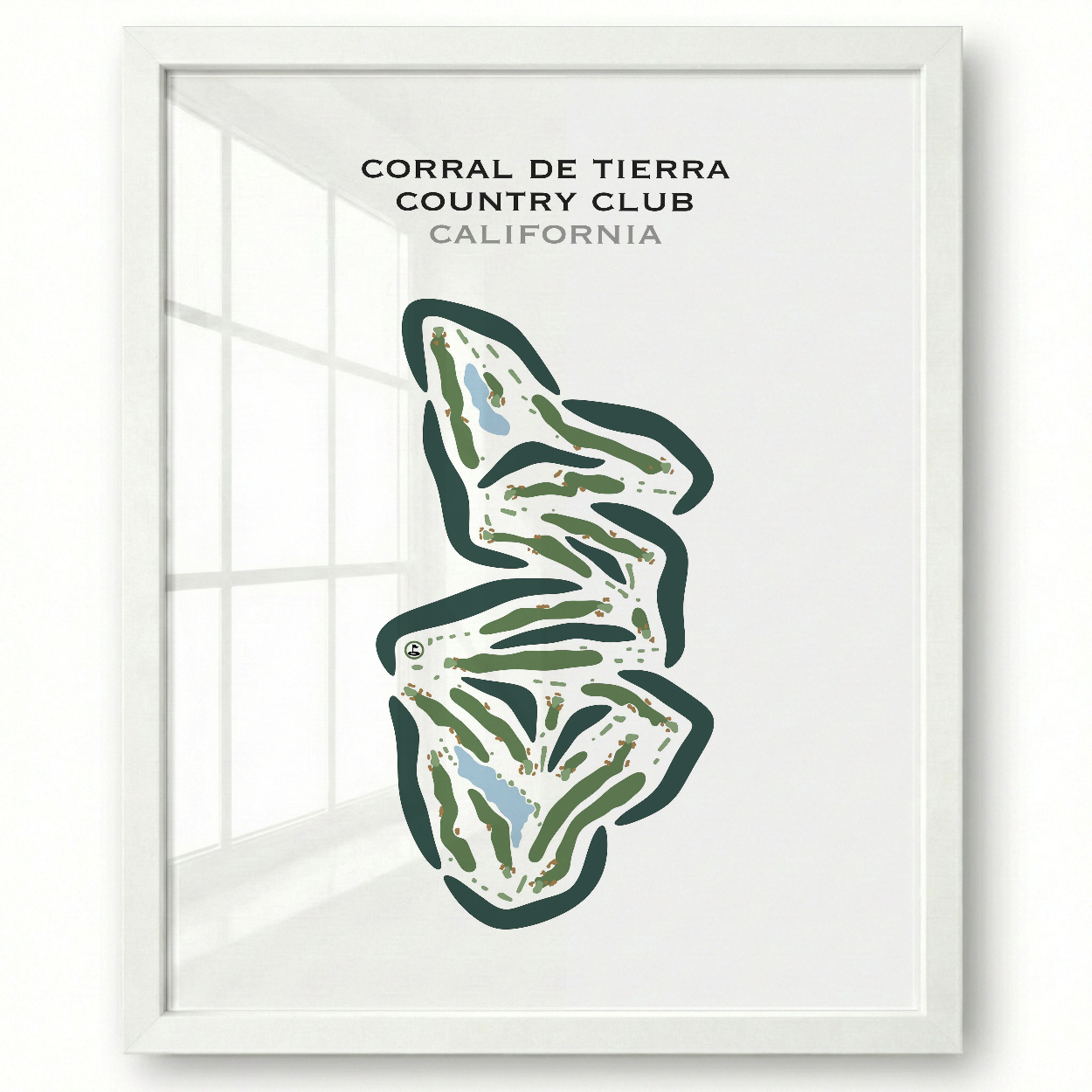 Corral de Tierra Country Club, California - Printed Golf Courses