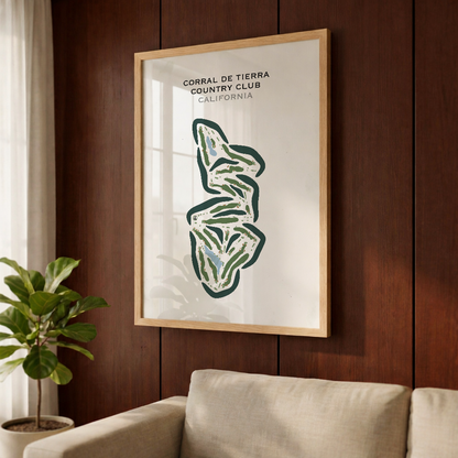 Corral de Tierra Country Club, California - Printed Golf Courses