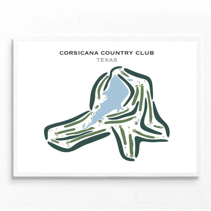 Corsicana Country Club, Texas - Printed Golf Courses